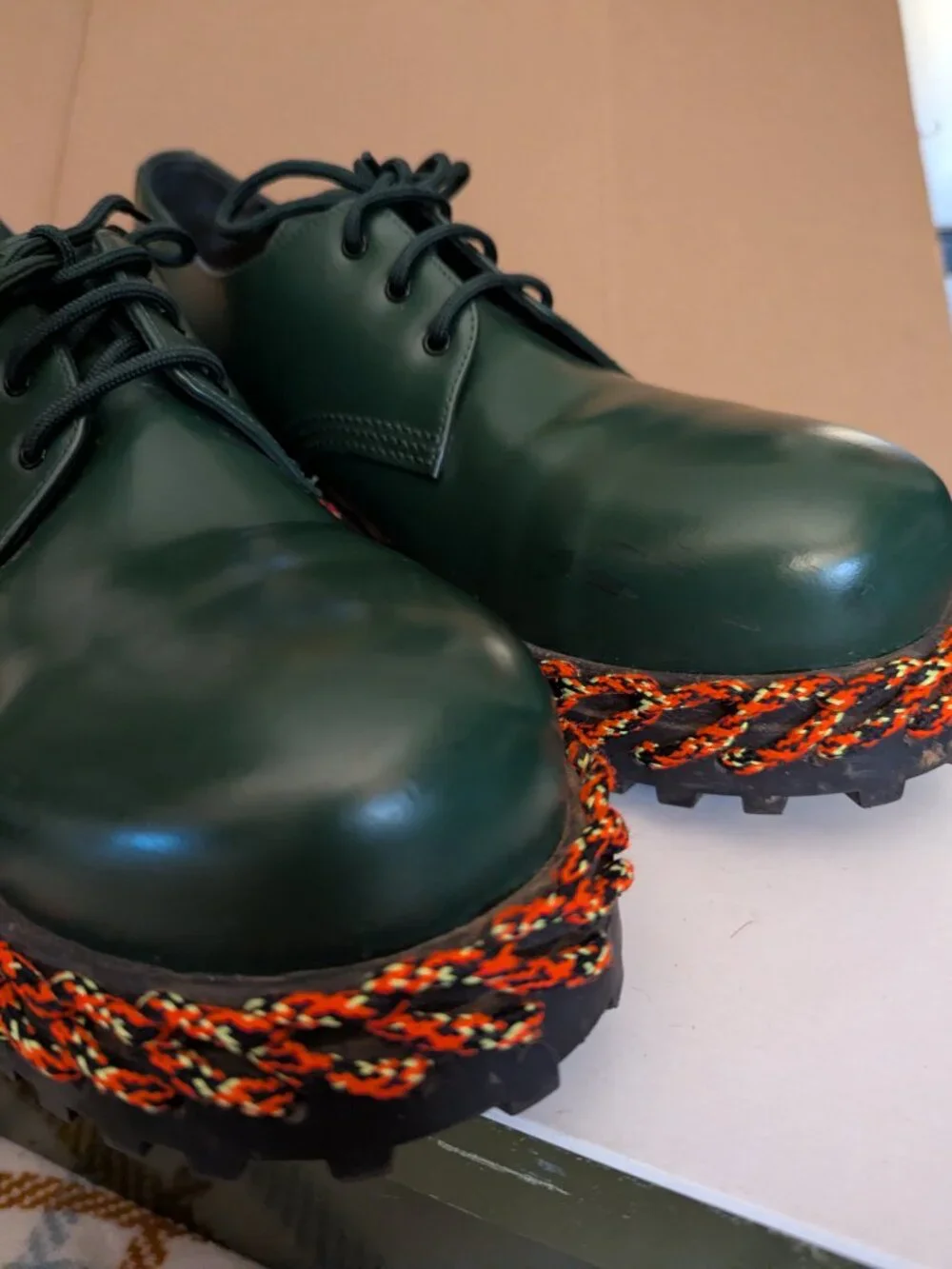 Balenciaga leather braided